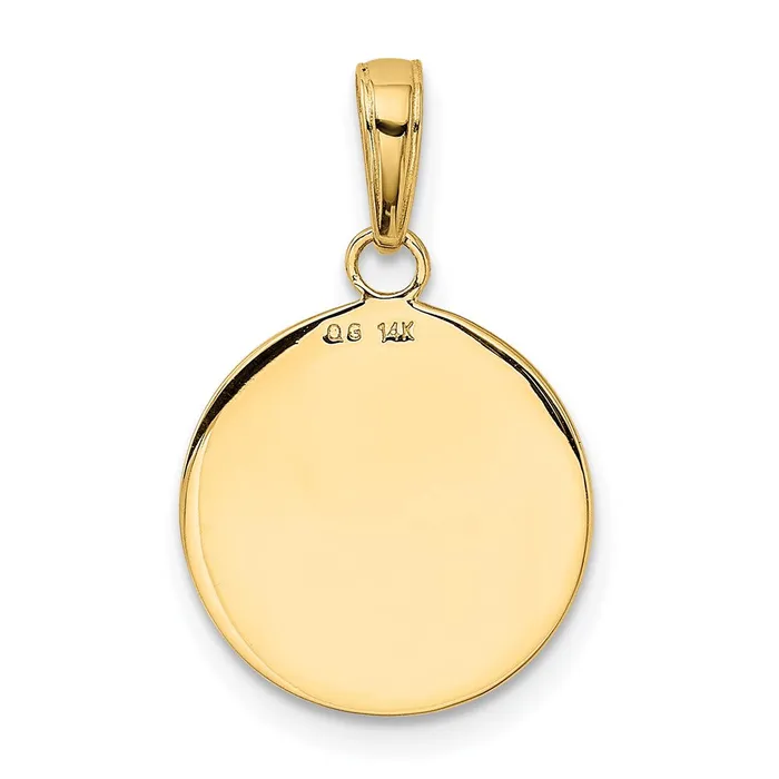 Goldia PreStyled Sets 14k Yellow Gold Gold Satin And Polished Saint Francis Medal Pendant