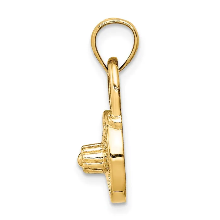 Goldia PreStyled Sets 14k Yellow Gold Lock Pendant