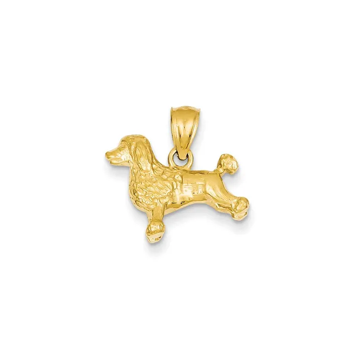 Goldia PreStyled Sets 14k Yellow Gold Poodle Pendant
