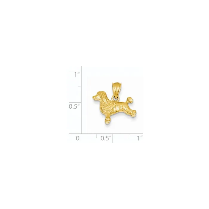 Goldia PreStyled Sets 14k Yellow Gold Poodle Pendant