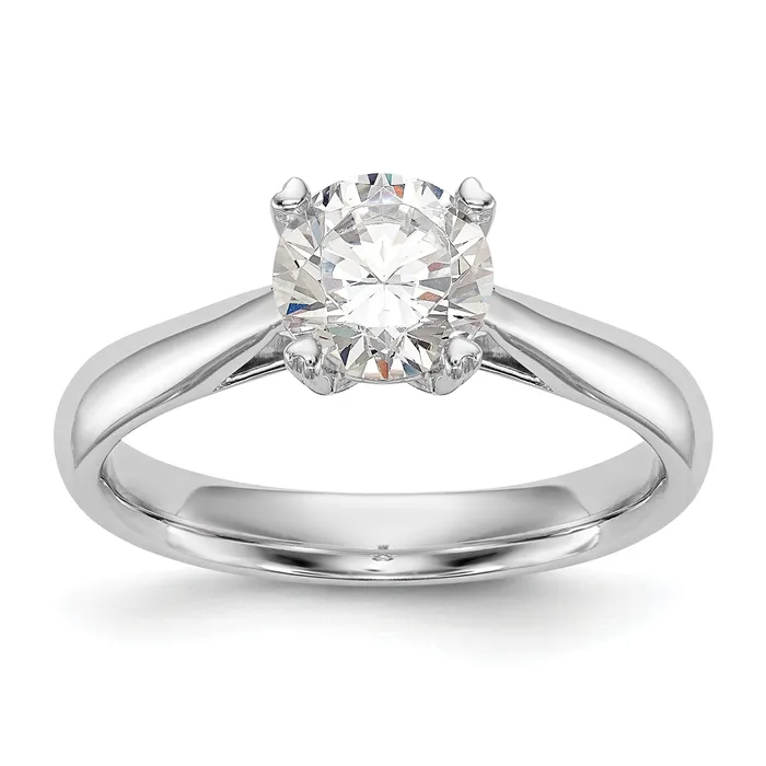 Goldia Rings 033ct CZ Solid Real 14k White Gold Round Solitaire Engagement Ring Engagement Polished Goldia Rings 033ct CZ Solid Real 14k White Gold Round Solitaire Engagement Ring Engagement Polished