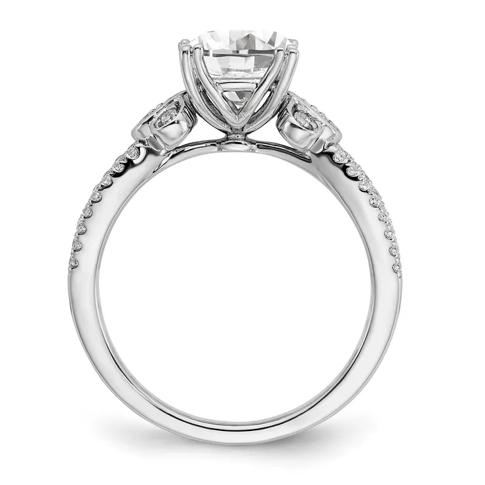 Goldia Rings 150ct CZ Solid Real 14k Polish 1 12ct Cushion Split Shank Engage Dia Ring