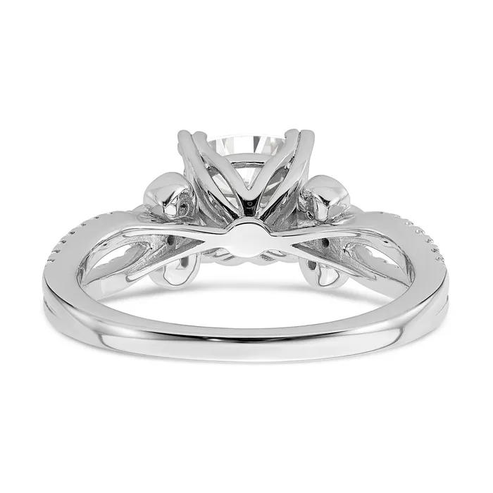 Goldia Rings 150ct CZ Solid Real 14k Polish 1 12ct Cushion Split Shank Engage Dia Ring