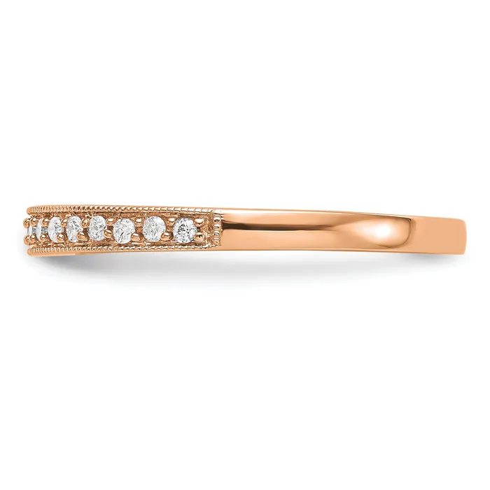 Goldia Rings 14k Rose Gold 16 Ct Lab Grown Diamond VSSI G Wedding Band Ring