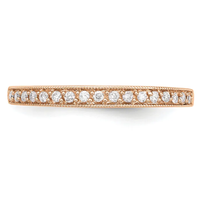 Goldia Rings 14k Rose Gold 16 Ct Lab Grown Diamond VSSI G Wedding Band Ring