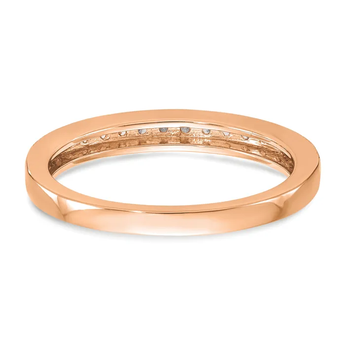 Goldia Rings 14k Rose Gold 16 Ct Lab Grown Diamond VSSI G Wedding Band Ring