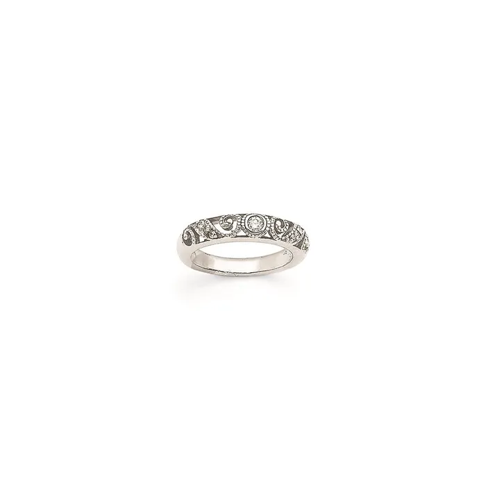 Goldia Rings 14k White Gold A Diamond Wedding Band