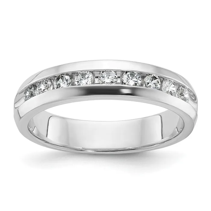 Goldia Rings 14k White Gold Mens 12 carat Diamond Complete Ring