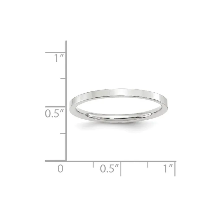 Goldia Rings Solid 10K White Gold 2mm Standard Flat Comfort Fit MensWomens Wedding Band Ring Size 8 Goldia Rings Solid 10K White Gold 2mm Standard Flat Comfort Fit MensWomens Wedding Band Ring Size 8
