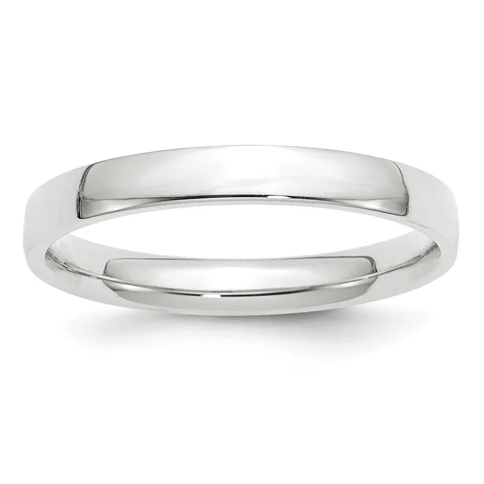 Goldia Rings Solid 10K White Gold 3mm Light Weight Comfort Fit MensWomens Wedding Band Ring Size 6 Goldia Rings Solid 10K White Gold 3mm Light Weight Comfort Fit MensWomens Wedding Band Ring Size 6