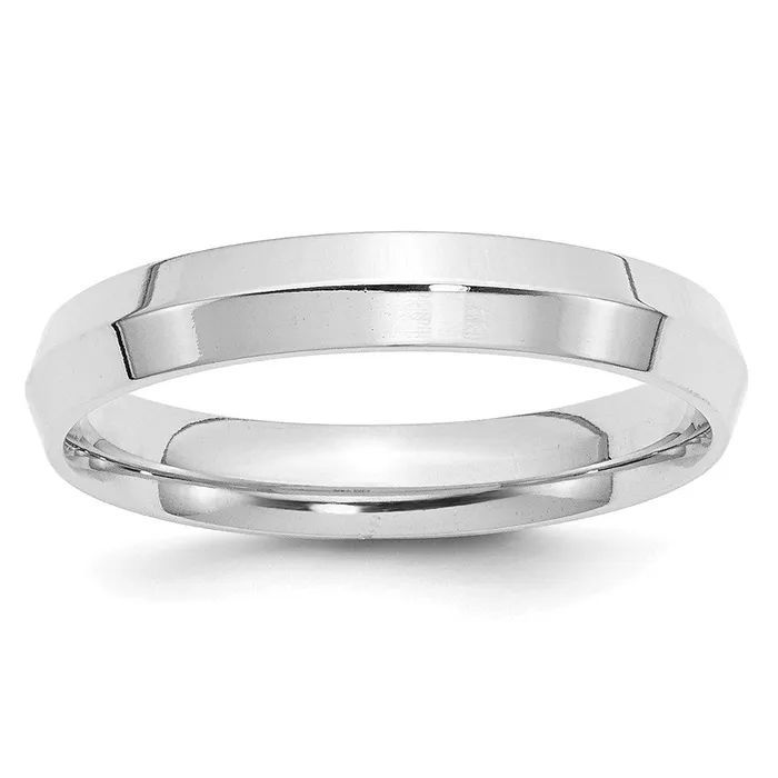 Goldia Rings Solid 10K White Gold 4mm Knife Edge Comfort Fit MensWomens Wedding Band Ring Size 8 Goldia Rings Solid 10K White Gold 4mm Knife Edge Comfort Fit MensWomens Wedding Band Ring Size 8