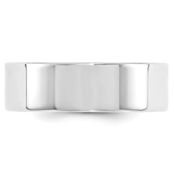 Goldia Rings Solid 10K White Gold 7mm Standard Flat Comfort Fit MensWomens Wedding Band Ring Size 105 Goldia Rings Solid 10K White Gold 7mm Standard Flat Comfort Fit MensWomens Wedding Band Ring Size 105