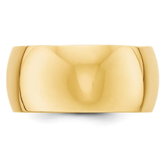 Goldia Rings Solid 10K Yellow Gold 10mm Half Round MensWomens Wedding Band Ring Size 13 Goldia Rings Solid 10K Yellow Gold 10mm Half Round MensWomens Wedding Band Ring Size 13