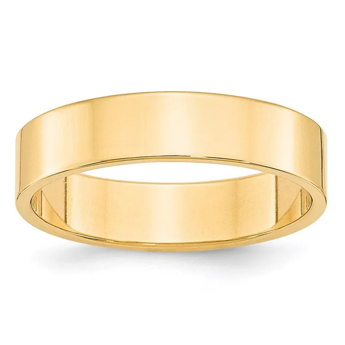 Goldia Rings Solid 10K Yellow Gold 5mm Light Weight Flat MensWomens Wedding Band Ring Size 45 Goldia Rings Solid 10K Yellow Gold 5mm Light Weight Flat MensWomens Wedding Band Ring Size 45
