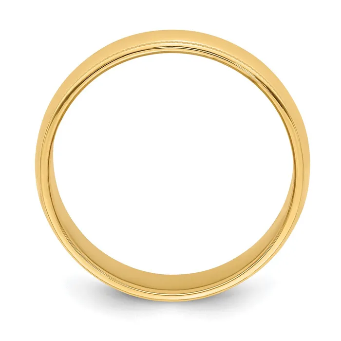 Goldia Rings Solid 10K Yellow Gold 6mm Milgrain HalfRound Wedding MensWomens Wedding Band Ring Size 4 Goldia Rings Solid 10K Yellow Gold 6mm Milgrain HalfRound Wedding MensWomens Wedding Band Ring Size 4
