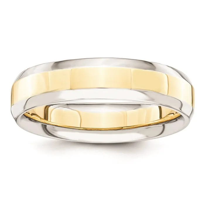 Goldia Rings Solid 10K Yellow Gold TwoTone 5mm Domed Size 11 Wedding MensWomens Wedding Band Ring Goldia Rings Solid 10K Yellow Gold TwoTone 5mm Domed Size 11 Wedding MensWomens Wedding Band Ring