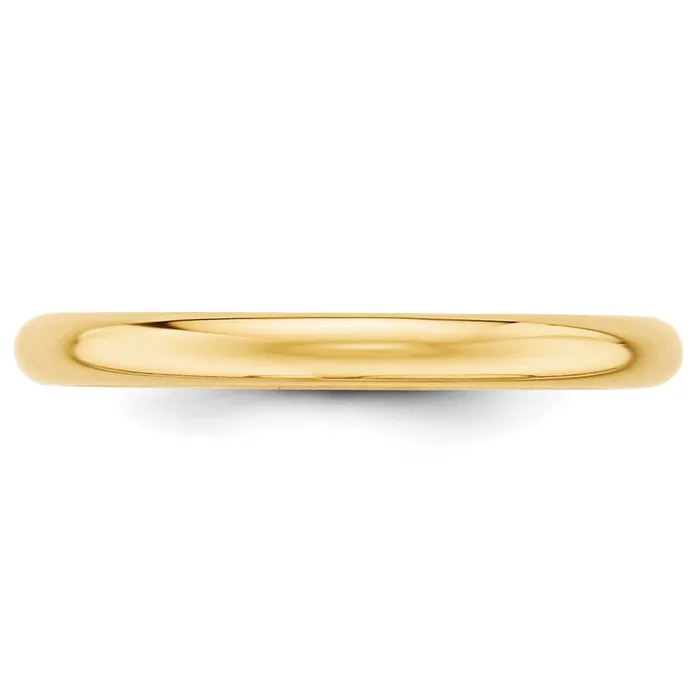 Goldia Rings Solid 14K Yellow Gold 25mm Half Round MensWomens Wedding Band Ring Size 8 Goldia Rings Solid 14K Yellow Gold 25mm Half Round MensWomens Wedding Band Ring Size 8