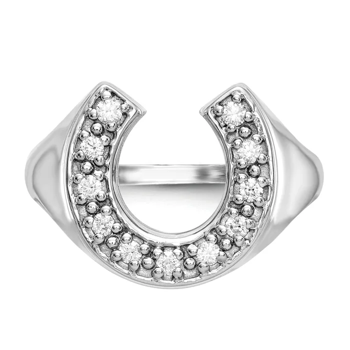 Goldia Rings Solid 14k Yellow Gold AA Simulated CZ mens Ring