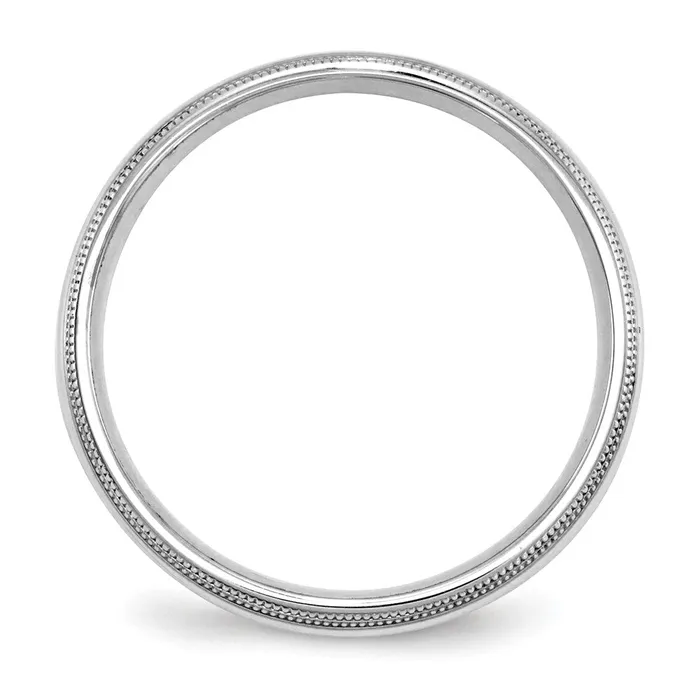 Goldia Rings Solid 18K White Gold 5mm Double Milgrain Comfort Fit MensWomens Wedding Band Ring Size 11 Goldia Rings Solid 18K White Gold 5mm Double Milgrain Comfort Fit MensWomens Wedding Band Ring Size 11