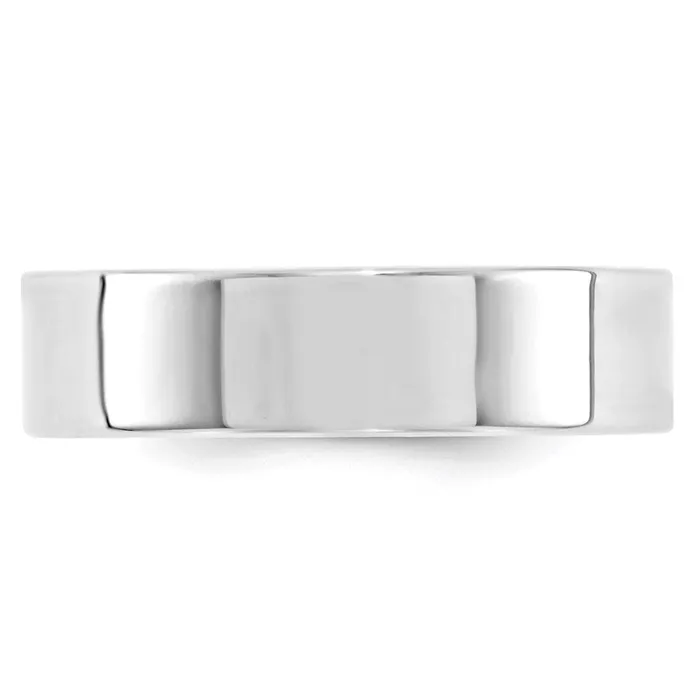 Goldia Rings Solid 18K White Gold 6mm Standard Flat Comfort Fit MensWomens Wedding Band Ring Size 95 Goldia Rings Solid 18K White Gold 6mm Standard Flat Comfort Fit MensWomens Wedding Band Ring Size 95