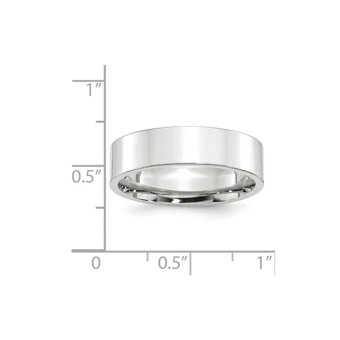 Goldia Rings Solid 18K White Gold 6mm Standard Flat Comfort Fit MensWomens Wedding Band Ring Size 95 Goldia Rings Solid 18K White Gold 6mm Standard Flat Comfort Fit MensWomens Wedding Band Ring Size 95