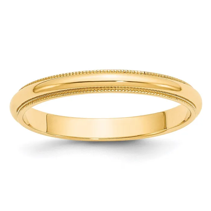 Goldia Rings Solid 18K Yellow Gold 3mm Milgrain HalfRound Wedding MensWomens Wedding Band Ring Size 85 Goldia Rings Solid 18K Yellow Gold 3mm Milgrain HalfRound Wedding MensWomens Wedding Band Ring Size 85