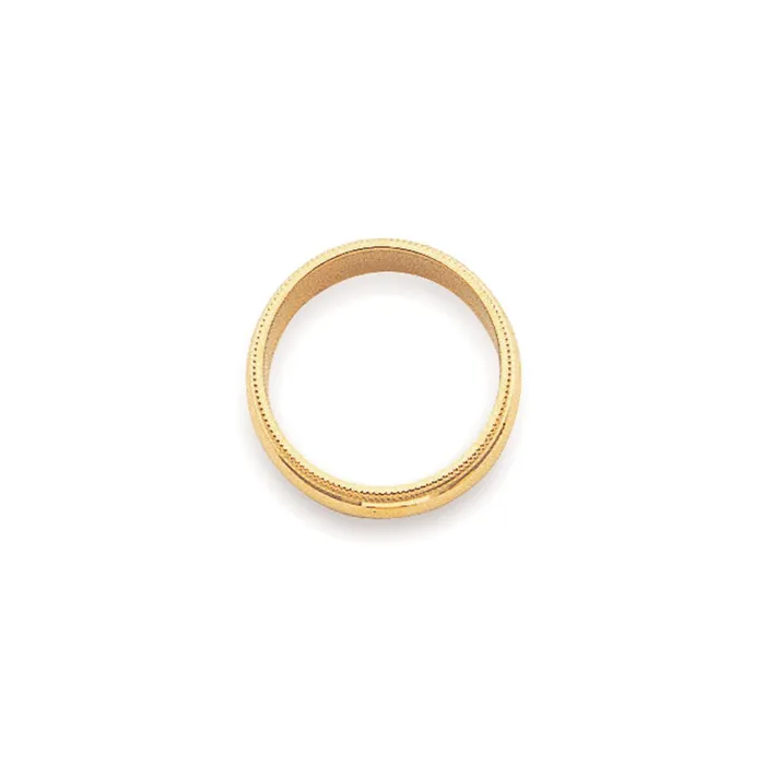 Goldia Rings Solid 18K Yellow Gold 3mm Milgrain HalfRound Wedding MensWomens Wedding Band Ring Size 85 Goldia Rings Solid 18K Yellow Gold 3mm Milgrain HalfRound Wedding MensWomens Wedding Band Ring Size 85