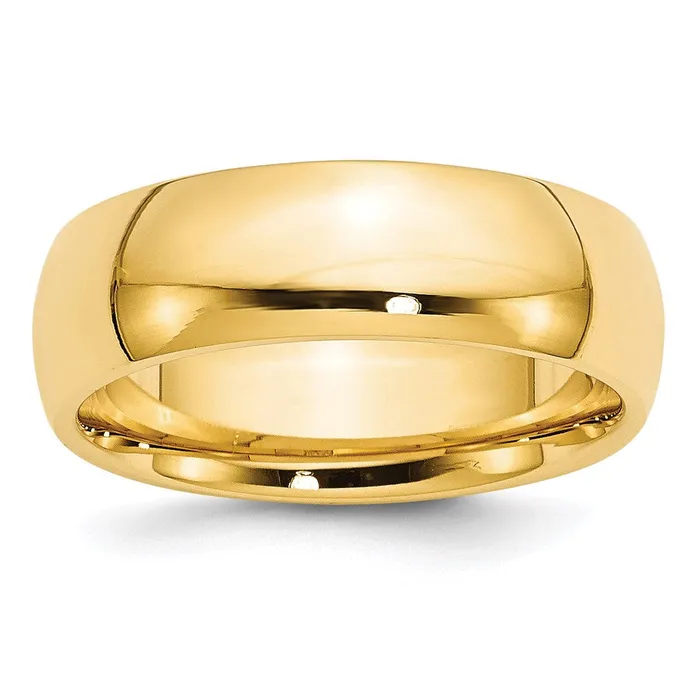 Goldia Rings Solid 18K Yellow Gold 7mm Standard Comfort Fit MensWomens Wedding Band Ring Size 135 Goldia Rings Solid 18K Yellow Gold 7mm Standard Comfort Fit MensWomens Wedding Band Ring Size 135