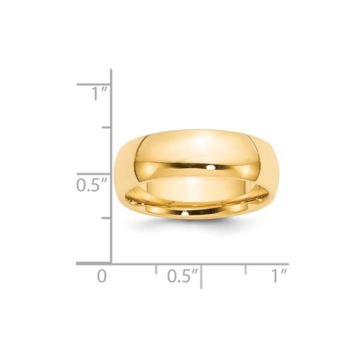 Goldia Rings Solid 18K Yellow Gold 7mm Standard Comfort Fit MensWomens Wedding Band Ring Size 135 Goldia Rings Solid 18K Yellow Gold 7mm Standard Comfort Fit MensWomens Wedding Band Ring Size 135