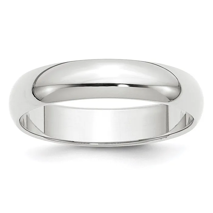 Goldia Rings Solid 18K Yellow Gold White Gold 5mm HalfRound MensWomens Wedding Band Ring Size 105 Goldia Rings Solid 18K Yellow Gold White Gold 5mm HalfRound MensWomens Wedding Band Ring Size 105
