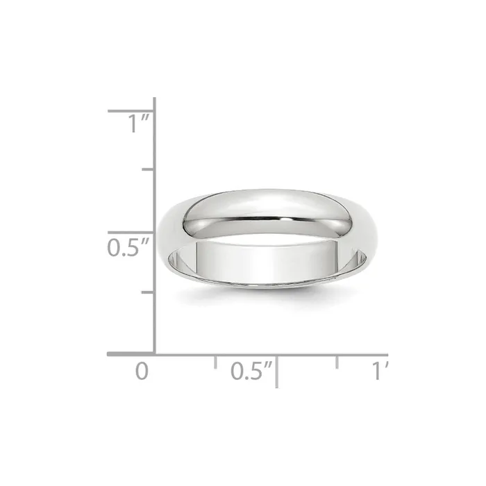 Goldia Rings Solid 18K Yellow Gold White Gold 5mm HalfRound MensWomens Wedding Band Ring Size 105 Goldia Rings Solid 18K Yellow Gold White Gold 5mm HalfRound MensWomens Wedding Band Ring Size 105