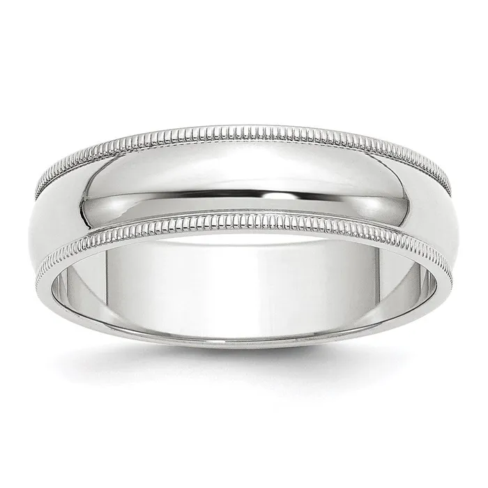 Goldia Rings Solid 18K Yellow Gold White Gold 6mm Milgrain MensWomens Wedding Band Ring Size 55 Goldia Rings Solid 18K Yellow Gold White Gold 6mm Milgrain MensWomens Wedding Band Ring Size 55