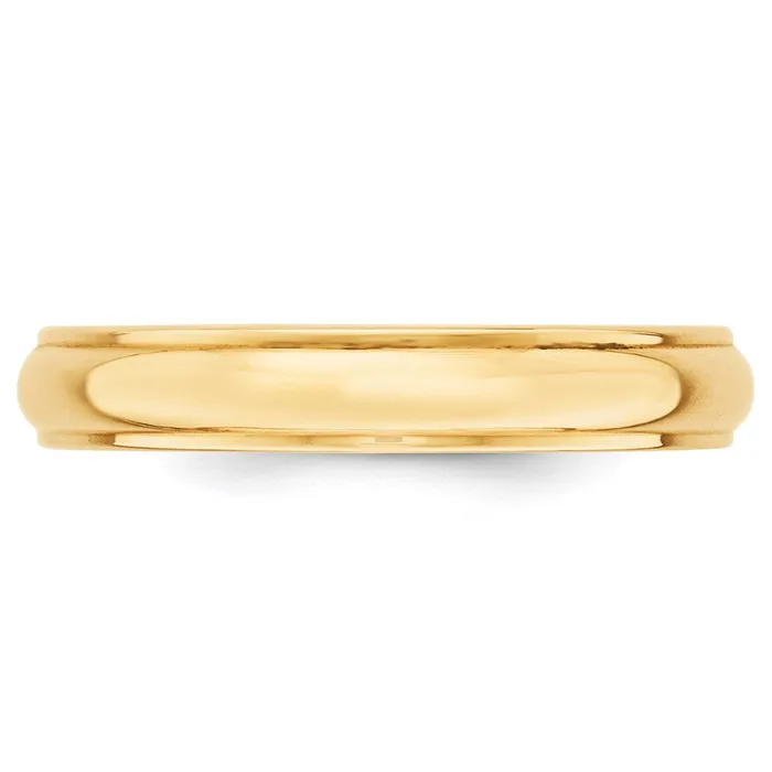 Goldia Solid 10K Yellow Gold 4mm Half Round with Edge MensWomens Wedding Band Ring Size 115 Rings Goldia Solid 10K Yellow Gold 4mm Half Round with Edge MensWomens Wedding Band Ring Size 115 Rings