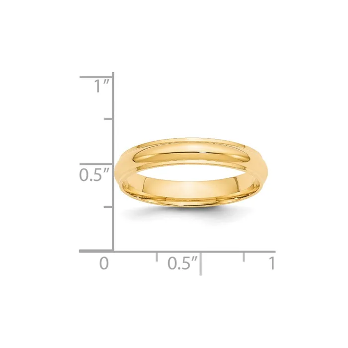 Goldia Solid 10K Yellow Gold 4mm Half Round with Edge MensWomens Wedding Band Ring Size 115 Rings Goldia Solid 10K Yellow Gold 4mm Half Round with Edge MensWomens Wedding Band Ring Size 115 Rings