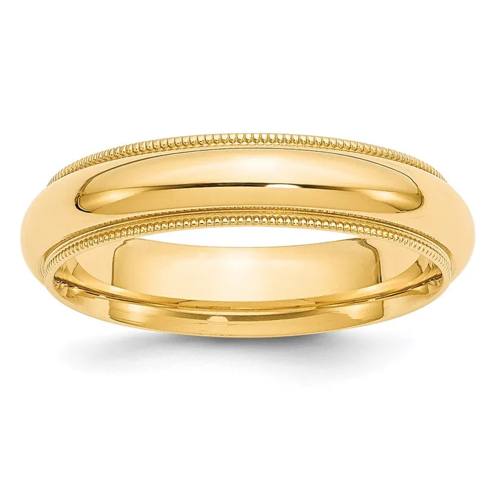 Goldia Solid 10K Yellow Gold 5mm Milgrain Comfort Wedding MensWomens Wedding Band Ring Size 95 Rings Goldia Solid 10K Yellow Gold 5mm Milgrain Comfort Wedding MensWomens Wedding Band Ring Size 95 Rings