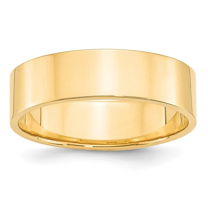 Goldia Solid 10K Yellow Gold 6mm Light Weight Flat MensWomens Wedding Band Ring Size 13 Rings Goldia Solid 10K Yellow Gold 6mm Light Weight Flat MensWomens Wedding Band Ring Size 13 Rings