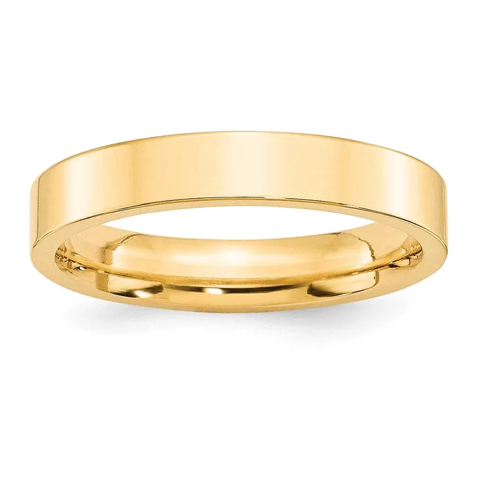 Goldia Solid 14K Yellow Gold 4mm Standard Flat Comfort Fit MensWomens Wedding Band Ring Size 12 Rings Goldia Solid 14K Yellow Gold 4mm Standard Flat Comfort Fit MensWomens Wedding Band Ring Size 12 Rings