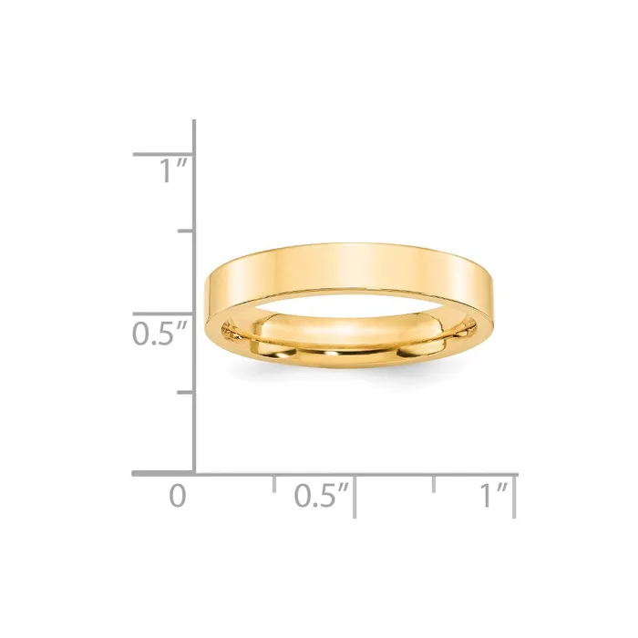Goldia Solid 14K Yellow Gold 4mm Standard Flat Comfort Fit MensWomens Wedding Band Ring Size 12 Rings Goldia Solid 14K Yellow Gold 4mm Standard Flat Comfort Fit MensWomens Wedding Band Ring Size 12 Rings