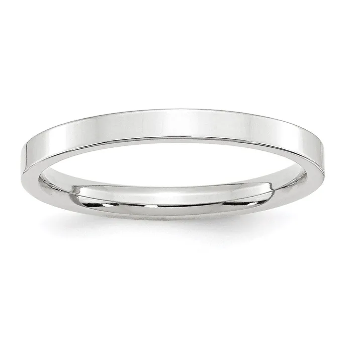 Goldia Solid 18K White Gold 25mm Standard Flat Comfort Fit MensWomens Wedding Band Ring Size 105 Rings Goldia Solid 18K White Gold 25mm Standard Flat Comfort Fit MensWomens Wedding Band Ring Size 105 Rings