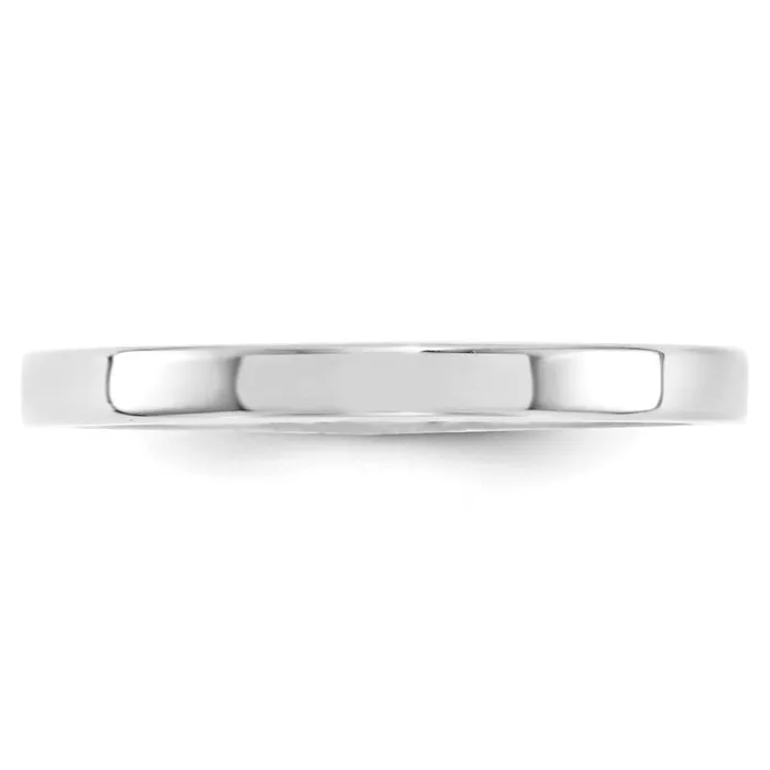 Goldia Solid 18K White Gold 25mm Standard Flat Comfort Fit MensWomens Wedding Band Ring Size 105 Rings Goldia Solid 18K White Gold 25mm Standard Flat Comfort Fit MensWomens Wedding Band Ring Size 105 Rings