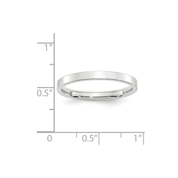 Goldia Solid 18K White Gold 25mm Standard Flat Comfort Fit MensWomens Wedding Band Ring Size 105 Rings Goldia Solid 18K White Gold 25mm Standard Flat Comfort Fit MensWomens Wedding Band Ring Size 105 Rings