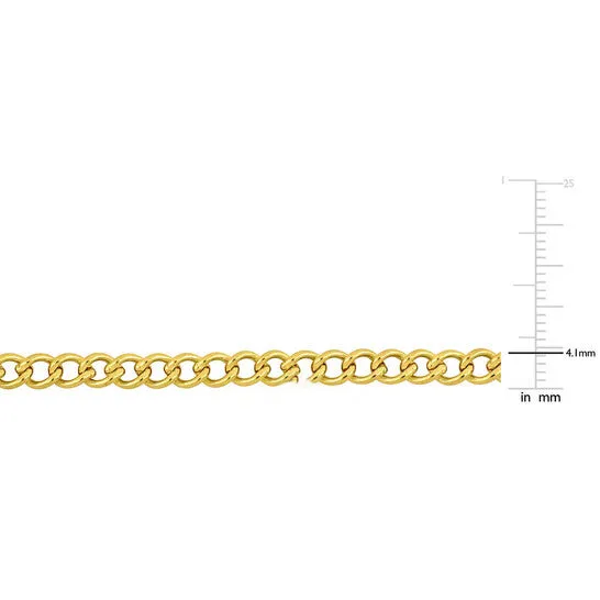 JMS always Bracelets Original AMOUR 41mm Curb Chain Bracelet In 14K Yellow Gold 9 In JMS always Bracelets Original AMOUR 41mm Curb Chain Bracelet In 14K Yellow Gold 9 In