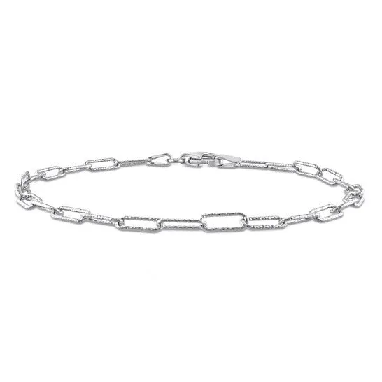 JMS always Bracelets Original AMOUR Fancy Paperclip Chain Bracelet In Sterling Silver 7 In JMS always Bracelets Original AMOUR Fancy Paperclip Chain Bracelet In Sterling Silver 7 In