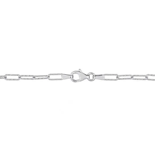 JMS always Bracelets Original AMOUR Fancy Paperclip Chain Bracelet In Sterling Silver 7 In JMS always Bracelets Original AMOUR Fancy Paperclip Chain Bracelet In Sterling Silver 7 In