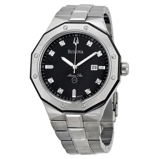 JMS always Bracelets Original Bulova Mens Marine Star Diamond Accented Stainless Steel Bracelet Watch 98D103 JMS always Bracelets Original Bulova Mens Marine Star Diamond Accented Stainless Steel Bracelet Watch 98D103