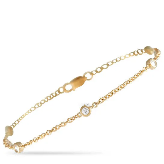 JMS always Bracelets Original LB Exclusive 14K Yellow Gold 020 ct Diamond Bracelet JMS always Bracelets Original LB Exclusive 14K Yellow Gold 020 ct Diamond Bracelet