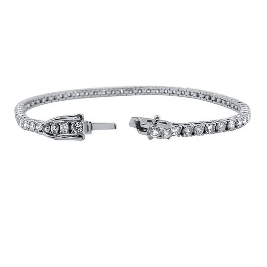 JMS always Bracelets Original Maulijewels 677 Carat AGI Certified Natural Round White Diamond F VS1 7 Tennis Bracelet For Women In 14K Solid White Gold JMS always Bracelets Original Maulijewels 677 Carat AGI Certified Natural Round White Diamond F VS1 7 Tennis Bracelet For Women In 14K Solid White Gold