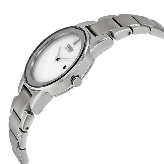 JMS always Bracelets Original Open Box Citizen Axiom EcoDrive Silver Dial Stainless Steel Ladies Watch GA105051A