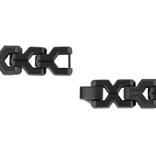JMS always Bracelets Original Robert Alton Stainless Steel Forged Carbon Fiber Black Finish Mens Link Bracelet JMS always Bracelets Original Robert Alton Stainless Steel Forged Carbon Fiber Black Finish Mens Link Bracelet