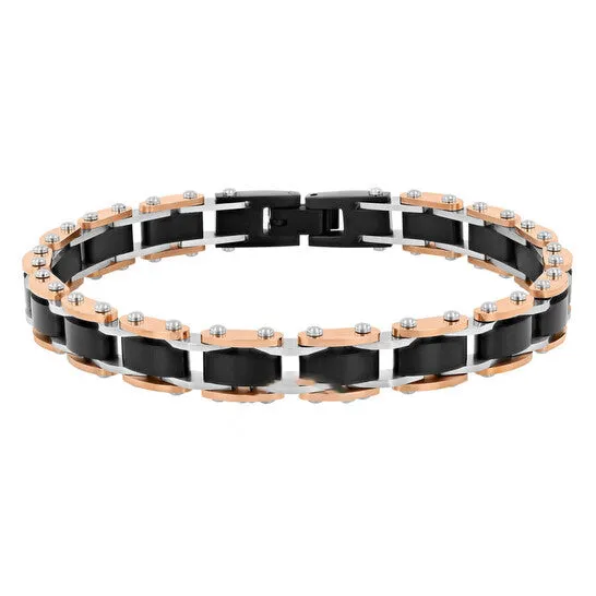 JMS always Bracelets Original Robert Alton Stainless Steel with Black Rose Finish Mens Bracelet JMS always Bracelets Original Robert Alton Stainless Steel with Black Rose Finish Mens Bracelet